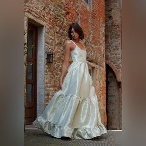 V. Chapman Avery Dress in Sage Duchess